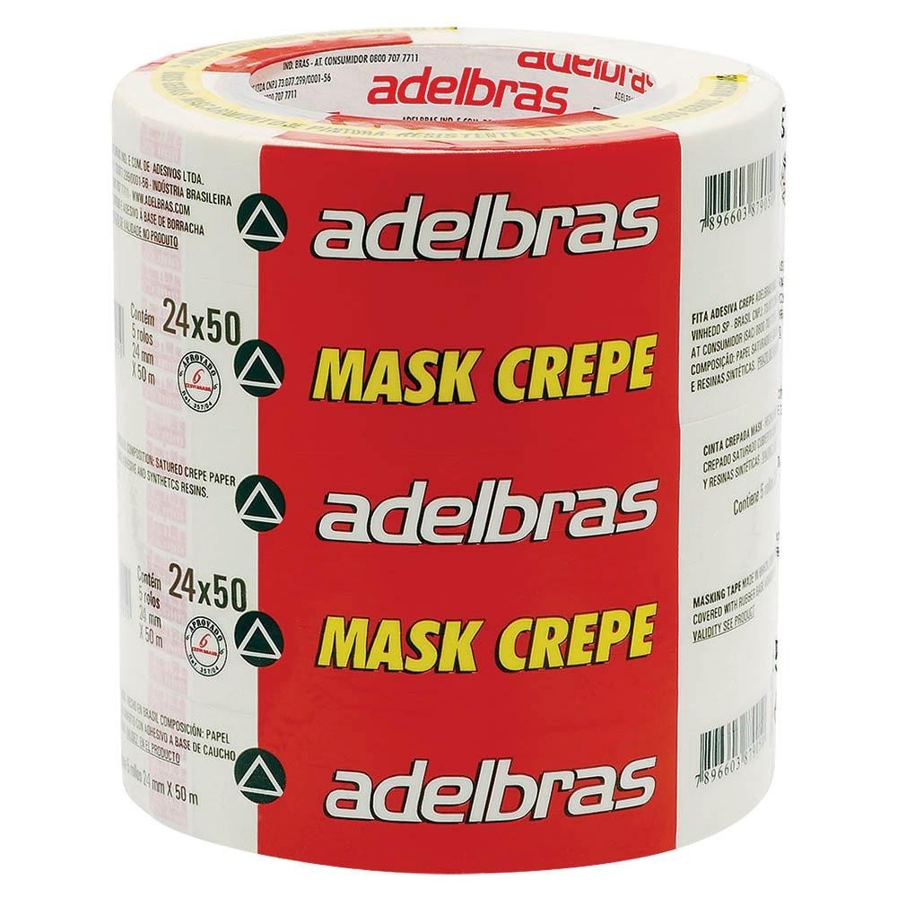 FITA CREPE IMOBIL.710 24X50 ADELBRAS - FITA