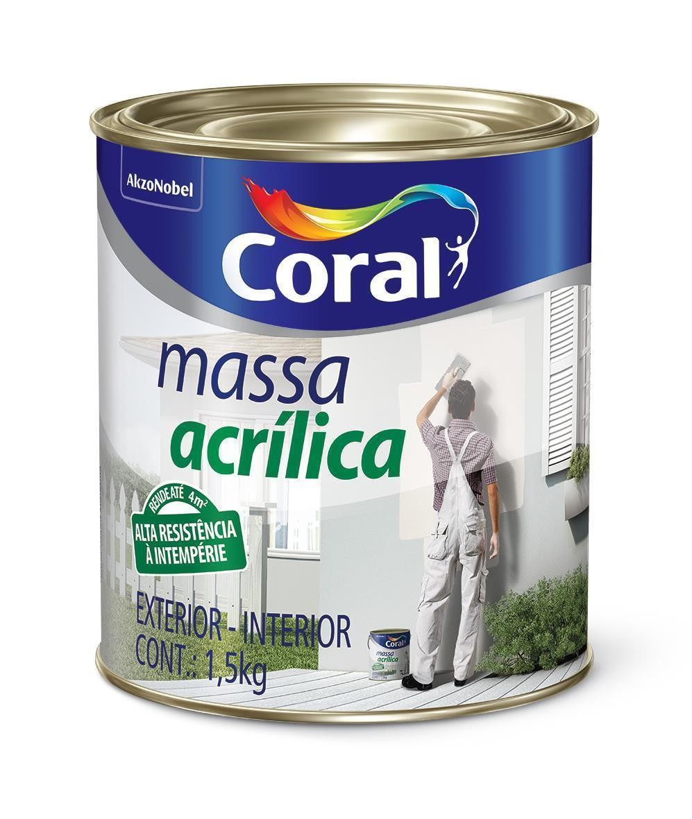 MASSA ACRILICA CORAL - 1,5 KG