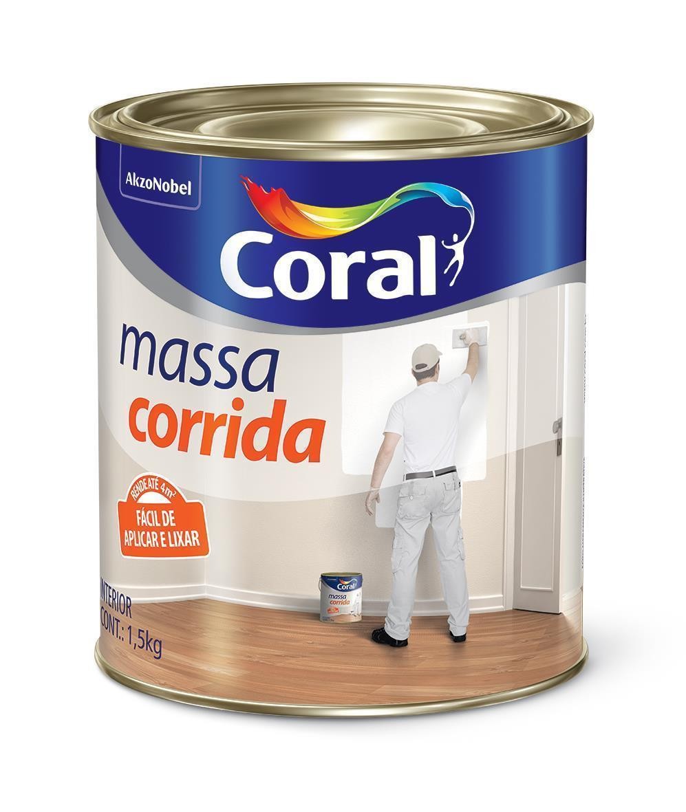 MASSA CORRIDA CORAL - 1,5KG