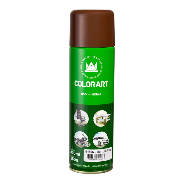 SPRAY MARROM CAFE USO GERAL  COLORART - 300ML