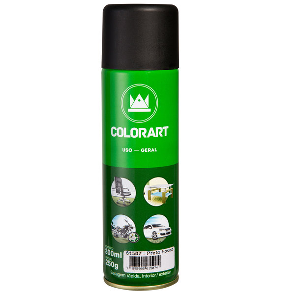 SPRAY PRETO FOSCO USO GERAL  COLORART - 300ML