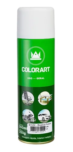 SPRAY BRANCO FOSCO USO GERAL COLORART - 300ML
