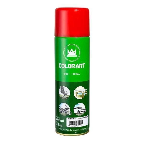 SPRAY VERMELHO USO GERAL COLORART - 300ML