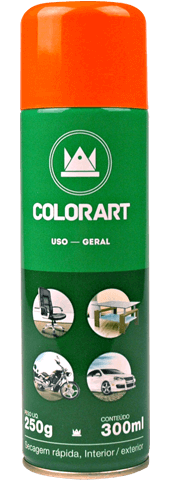 SPRAY LARANJA USO GERAL COLORART - 300ML