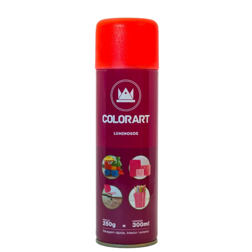 SPRAY VERMELHO LUMINOSO COLOART - 300ML