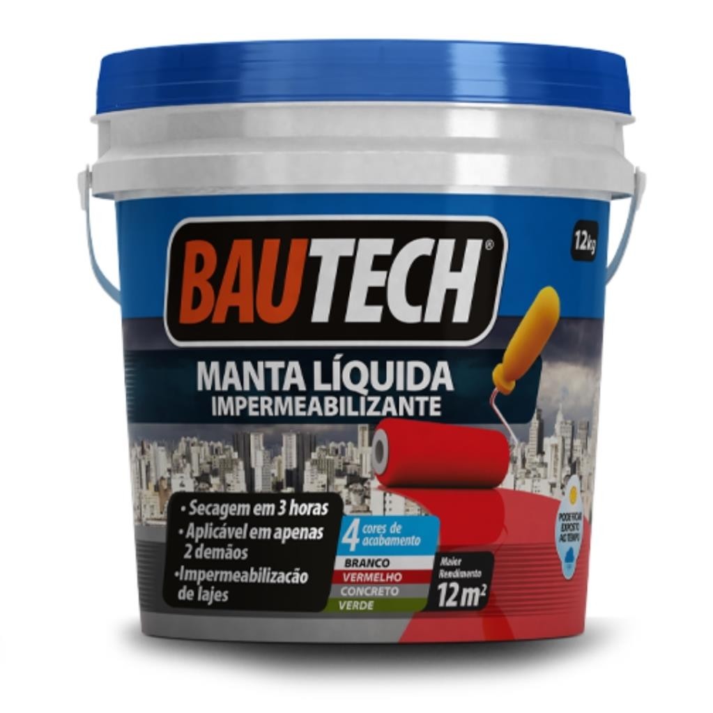BAUTECH MANTA LIQUIDA BRANCO 12KILO - 12KIL