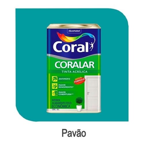 CORALAR PAVAO ACRILICO FOSCO CO2 - LATA 18L