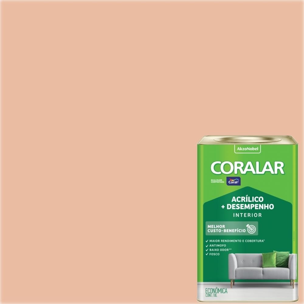 CORALAR PESSEGO ACRILICO FOSCO - LATA 18L