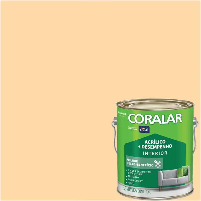 CORALAR VANILLA ACRILICO FOSCO CO2 - GALAO 3,6L