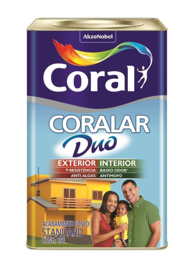 CORALAR DUO BRANCO ACRIL.FOSCO CORAL - LATA
