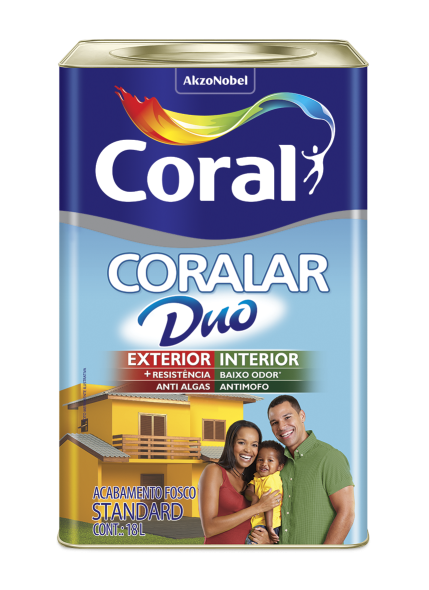 CORALAR DUO BRANCO GELO ACRIL.FOSCO CORAL - LATA