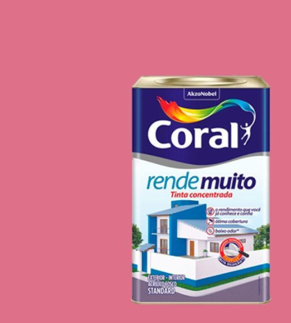 RENDE MUITO ROSA AÇAI CORAL ACRIL. FOSCO - LATA