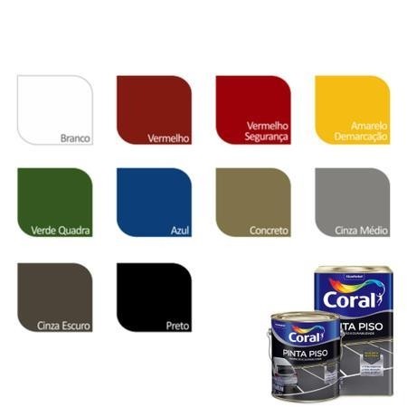 PINTA PISO CINZA MEDIO CORAL - GALAO