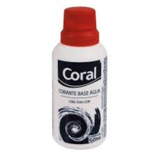 CORANTE VERMELHO CORAL - 50ML
