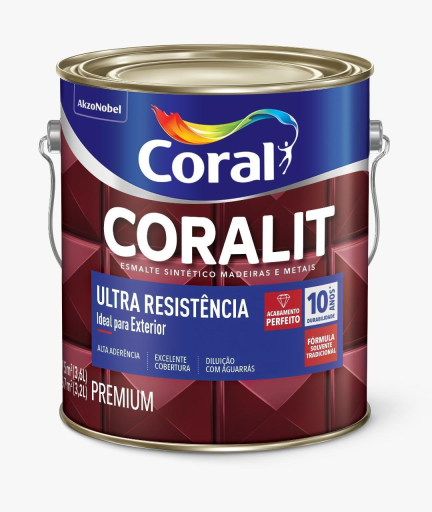 ESMALTE SINTETICO BRILHANTE BRANCO CORALIT - GALAO