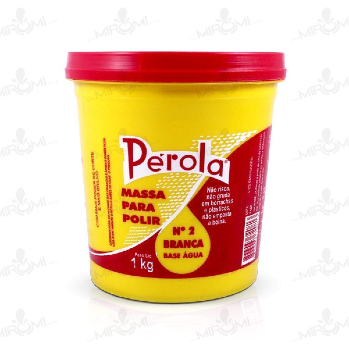 MASSA DE POLIR Nº2 BASE DAGUA PEROLA - 1KILO