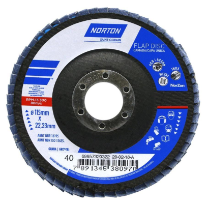 DISCO FLAP DISC 40 115X22 NORTON - DISCO
