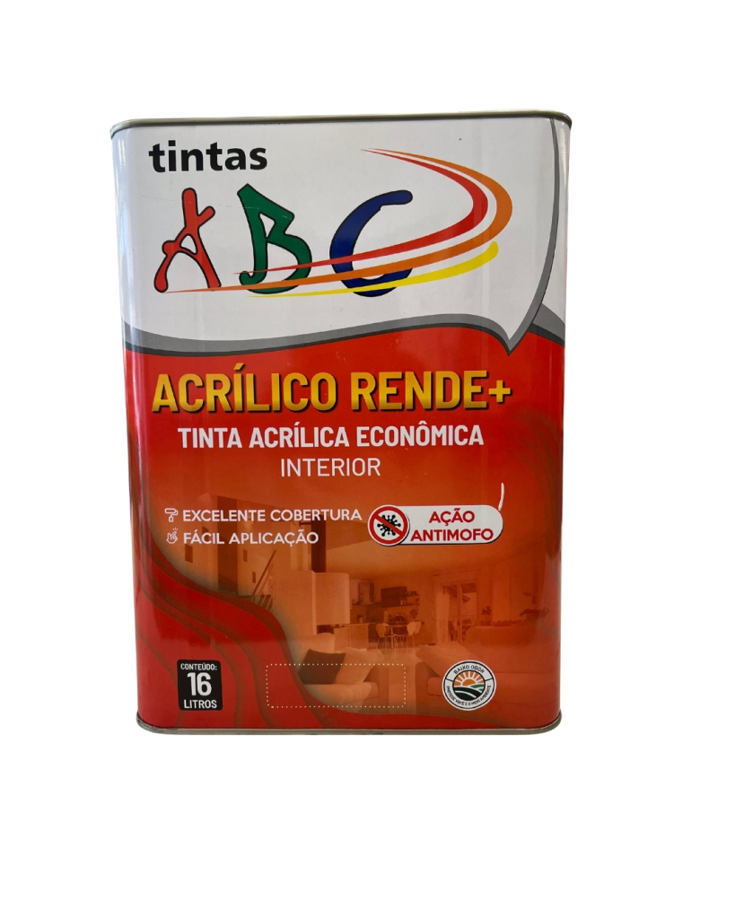 ACRILICO BRANCO RENDE+ ECONOMICA TINTAS ABC - LATA