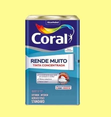 RENDE MUITO AMARELO CANARIO CORAL ACRIL. - LATA