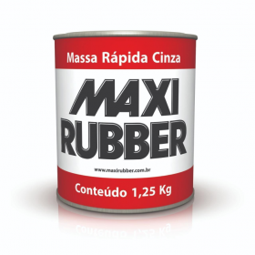 MASSA RAPIDA CINZA MAXI RUBBER - 1,25KG