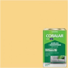 CORALAR AMARELO CANARIO ACRILICO FOSCO CO2 - LATA 18L