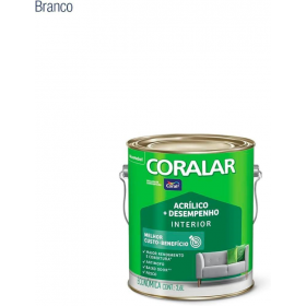 CORALAR BRANCO ACRILICO FOSCO  CO2 - GALAO 3,6L