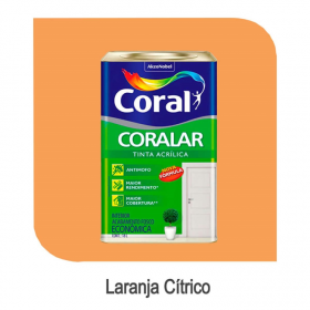 CORALAR LARANJA CITRICO ACRILICO FOSCO CO2 - LATA 18L