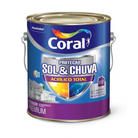 CORAL SOL & CHUVA  ACRILICO TOTAL BRANCO - GALÇO 3,6L
