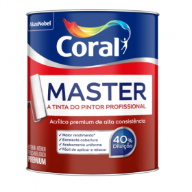 CORAL MASTER BRANCO ACRILICO - 900ML