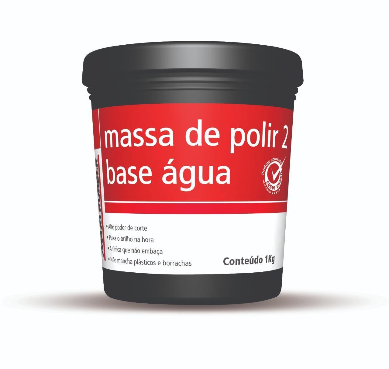 Tintas ABC - MASSA DE POLIR Nº2 BASE DAGUA MAXI RUBBER - 1KG